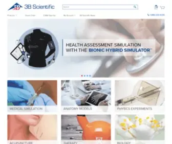 3Bscientific.com.br(Simulation and skills training for Medical Education) Screenshot