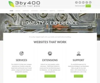 3BY400.com(3by400 North Georgia Web Design Team Using Joomla and WordPress) Screenshot