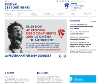 3Continents.com(Festival des 3 Continents) Screenshot