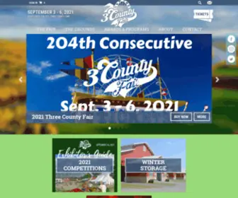 3Countyfair.com(Three County Fair & Fairgrounds) Screenshot