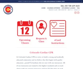 3CPR.org(Colorado Cardiac CPR Colorado Cardiac CPR) Screenshot