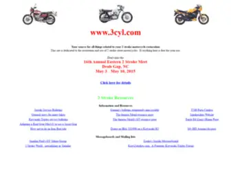 3CYL.com(A 2 stroke motorcycle reference guide) Screenshot