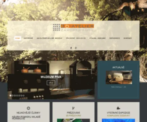 3D-Atelier.cz(Výroba a opravy architektonických modelů) Screenshot