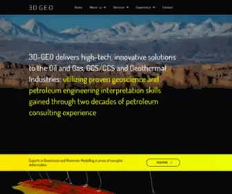 3D-Geo.com(Experts in Geoscience and Reservoir modelling) Screenshot