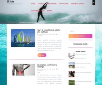 3D-Kite.com(Le blog référence du kitesurf) Screenshot