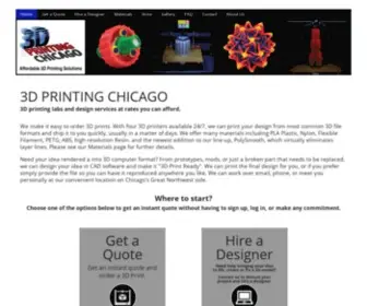 3D-Printing-Chicago.com(3D Printing Chicago) Screenshot