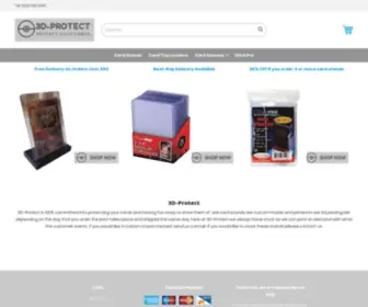 3D-Protect.com(Create an Ecommerce Website and Sell Online) Screenshot