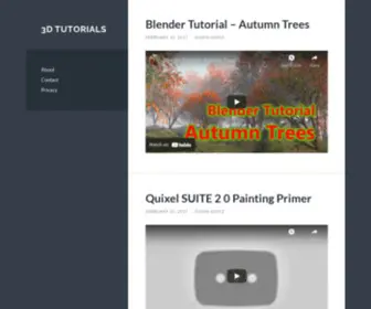 3D-Tutorial.com(3D Tutorials) Screenshot