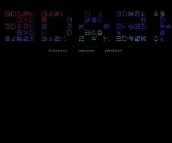 3D2K.com(Interactive website for art by frank force) Screenshot