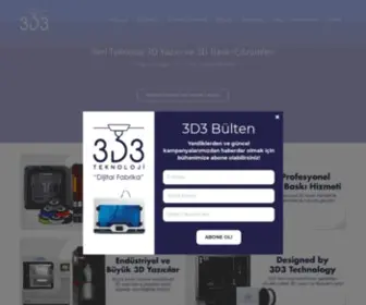 3D3Teknoloji.com(3D Yazıcı) Screenshot