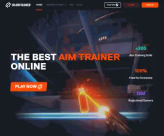 3Daimtrainer.com(3D Aim Trainer) Screenshot