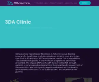 3Danatomica.com(Interactive Educational Anatomical Media) Screenshot