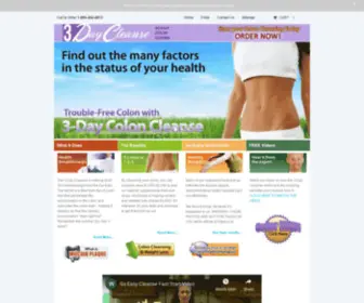 3Daycleanse.com(3 Day Colon Cleanse) Screenshot