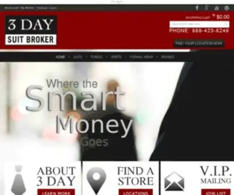 3Daysuitbroker.com(Mens Clothing) Screenshot
