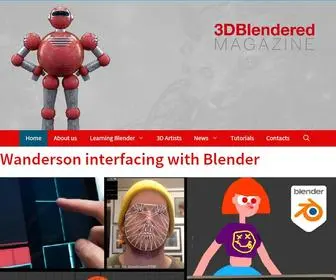 3Dblendered.com(A Magazine on Blender 3D and much more) Screenshot