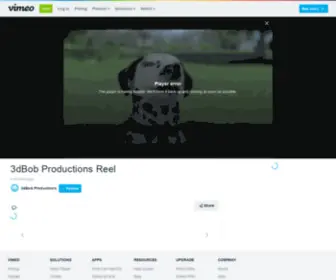 3Dbob.com(3dBob Productions Reel on Vimeo) Screenshot