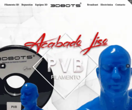 3Dbots.co(Filamento para impresión 3d) Screenshot