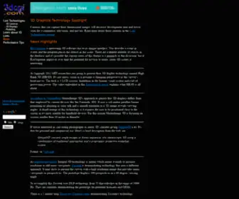 3Dcgi.com(Your guide to cutting edge 3D graphics technology) Screenshot
