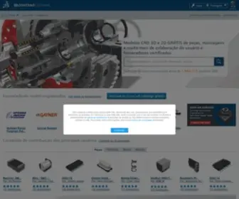 3Dcontentcentral.com.br(Dassault systèmes 3d contentcentral) Screenshot
