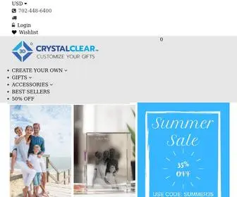 3DCRYstalclear.com(Personalized 3D Photo Crystals Gifts) Screenshot