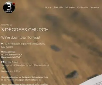 3Degreeschurch.com(3 Degrees Church) Screenshot