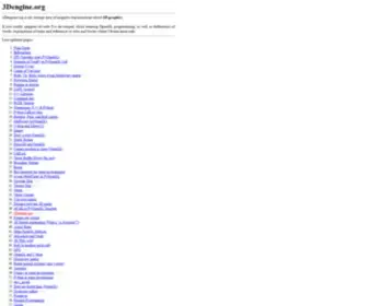 3Dengine.org(3Dengine) Screenshot