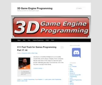 3Dgep.com(3D Game Engine Programming) Screenshot