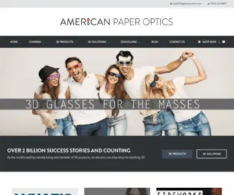 3Dglassesonline.com(American Paper Optics) Screenshot
