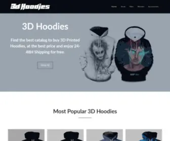 3Dhoodies.net(3D Hoodies Online Shop) Screenshot