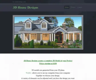 3Dhousedesigns.com(Creating 3D Home Models from 2D Plans) Screenshot