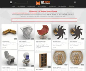 3Dhunt.co(3D Models Search Engine) Screenshot