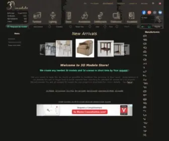 3Distributor.com(3D models shop) Screenshot