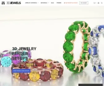 3Djewels.pro(Graphics, 3D Assets for Jewelry Design and Rendering) Screenshot