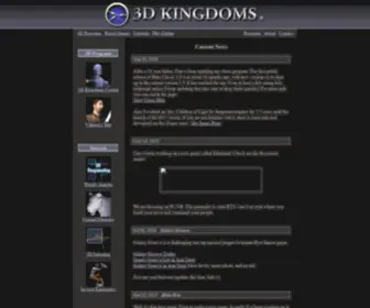 3Dkingdoms.com(3Dkingdoms) Screenshot
