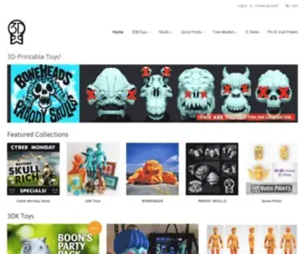 3Dkitbash.com(3D Printer Toys & Test Kits) Screenshot