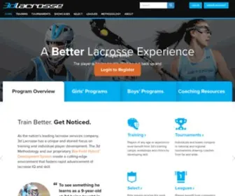 3Dlacrosse.com(3d Lacrosse) Screenshot