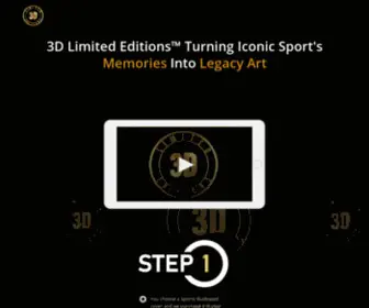 3Dlimitededitions.com(3D Limited Editions) Screenshot