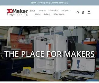 3Dmakerengineering.com(3DMaker Engineering) Screenshot