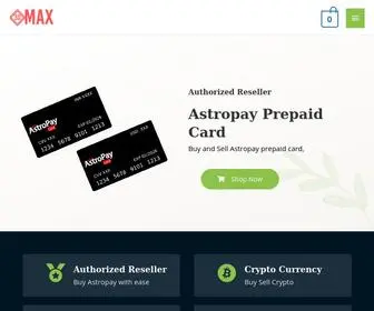 3Dmax.in(Buy and Sell Astropay Card and cryptocurrency) Screenshot
