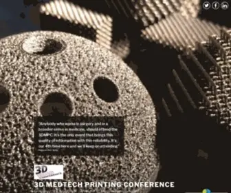 3Dmedtechprintingconference.com(3D MedTech printing market ranges from implants to hearing aids) Screenshot