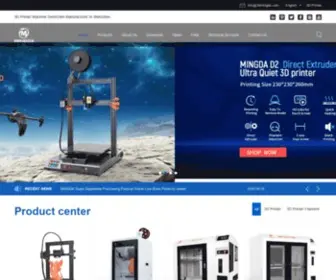 3Dmingda.com(MINGDA 3D Printers) Screenshot