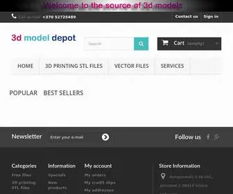 3Dmodeldepot.com(3d models) Screenshot