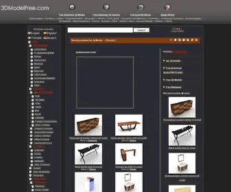 3Dmodelfree.com(3D Model Download) Screenshot