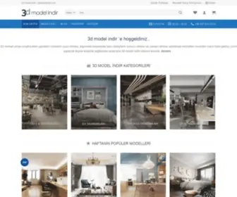 3Dmodelindir.com(3d model indir) Screenshot