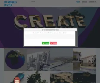 3Dmodelscenter.com(3Dmodelscenter) Screenshot