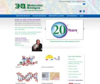 3Dmoleculardesigns.com(3Dmoleculardesigns) Screenshot