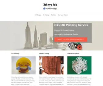 3DNYclab.com(3D Printing) Screenshot