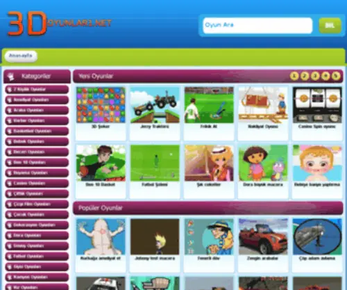 3Doyunlar1.net(Oyunlar1, 3d oyunlar1) Screenshot
