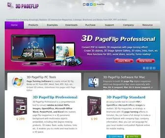 3Dpageflip.com(3D Page Turning Software) Screenshot