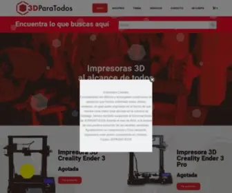 3Dparatodos.cl(Venta de impresoras 3D) Screenshot